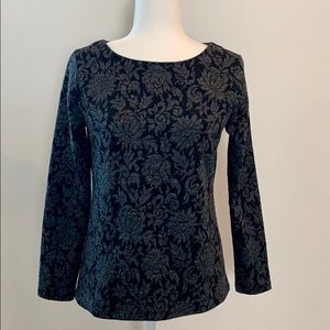 Talbots Floral Long Sleeve Top